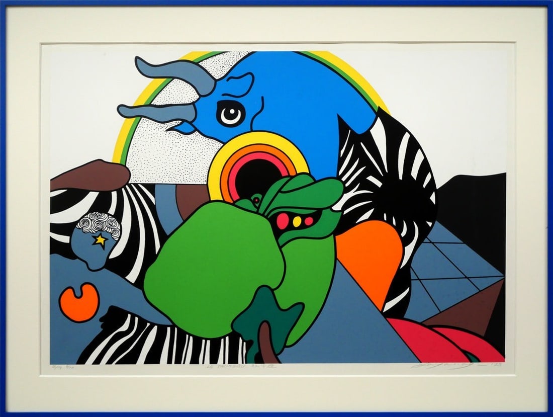Go Yanagi LE TAUREAU Silkscreen 1973 Signed edition EA 6/ 10 Framed Collectible (1 of 11)