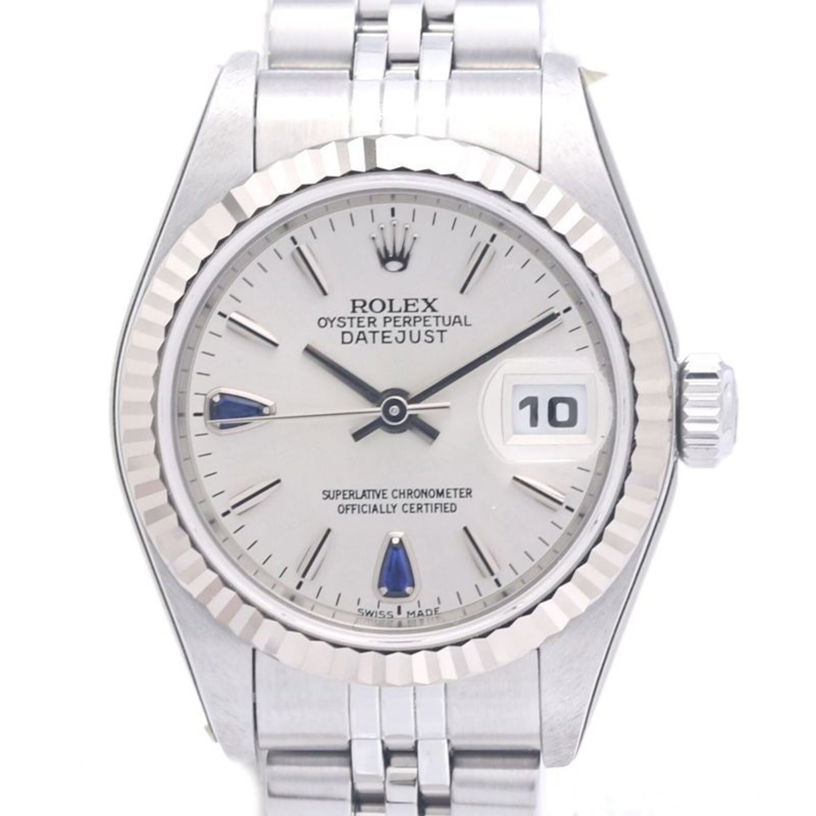 Rolex is a wristwatch: Rolex is a wristwatch A timeless Rolex wristwatch, crafted from 18k white gold and stainless steel, boasts a sleek silver dial and durable construction, making it a stylish and reliable accessory for