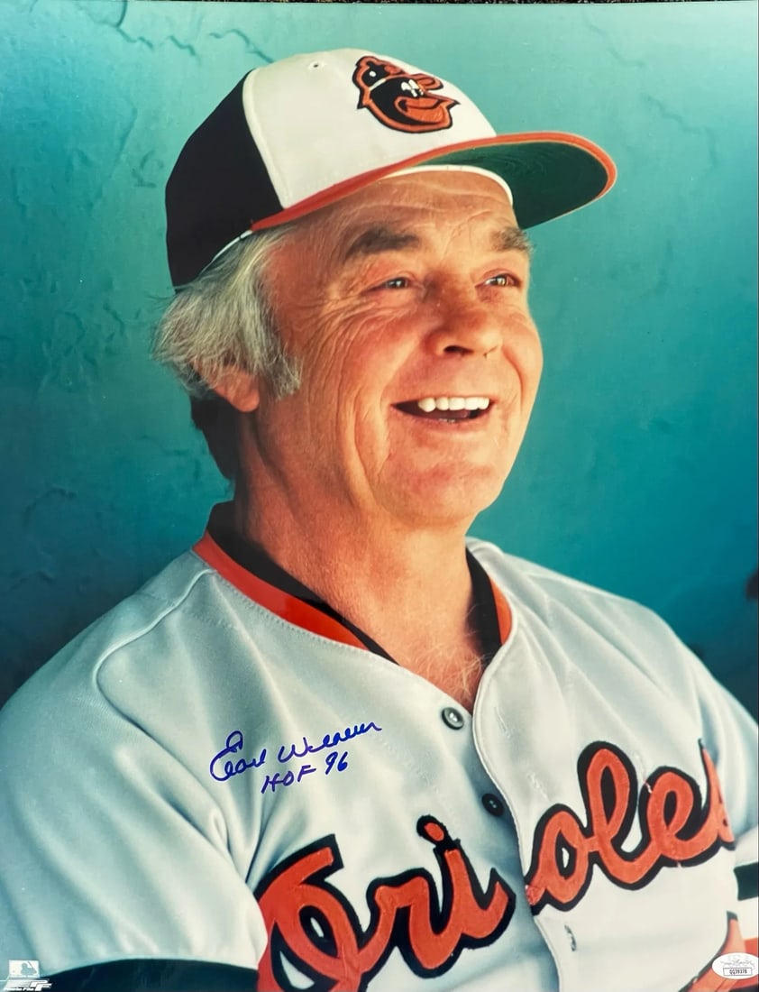 Earl Weaver Autographed Baseball Photo JSA (1 of 1)