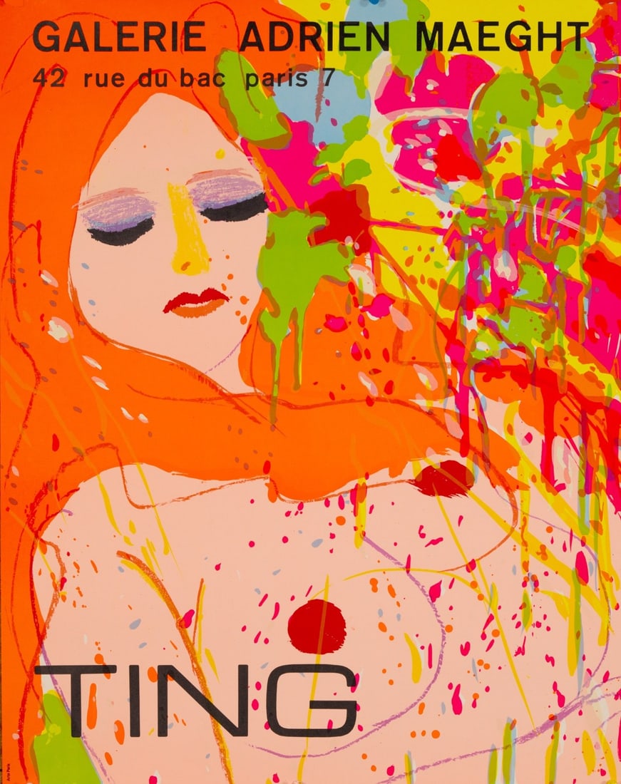 Adrien Maeght Galerie Walasse Ting 1974 (1 of 3)