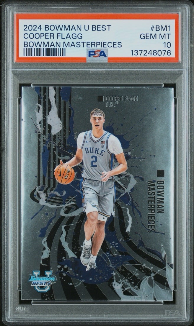 2024 BOWMAN U BEST COOPER FLAGG #BM1 BOWMAN MASTERPIECES PSA 10 (1 of 2)
