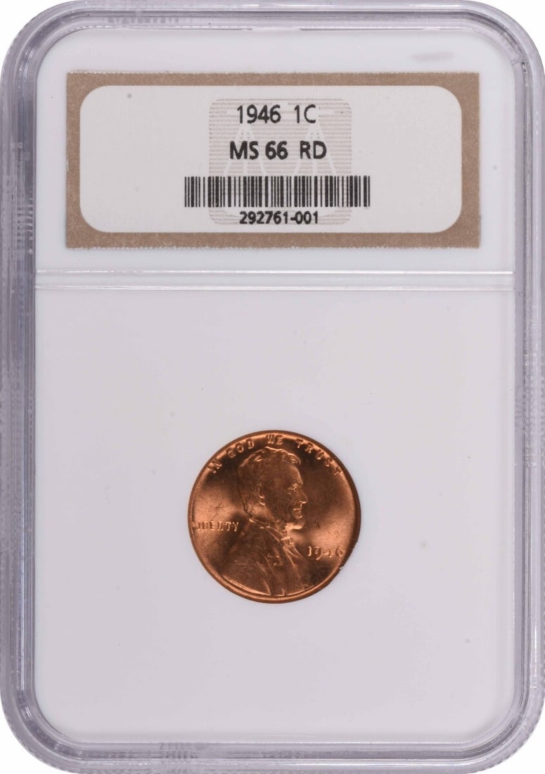 1946 Lincoln Cent MS66RD NGC (1 of 1)