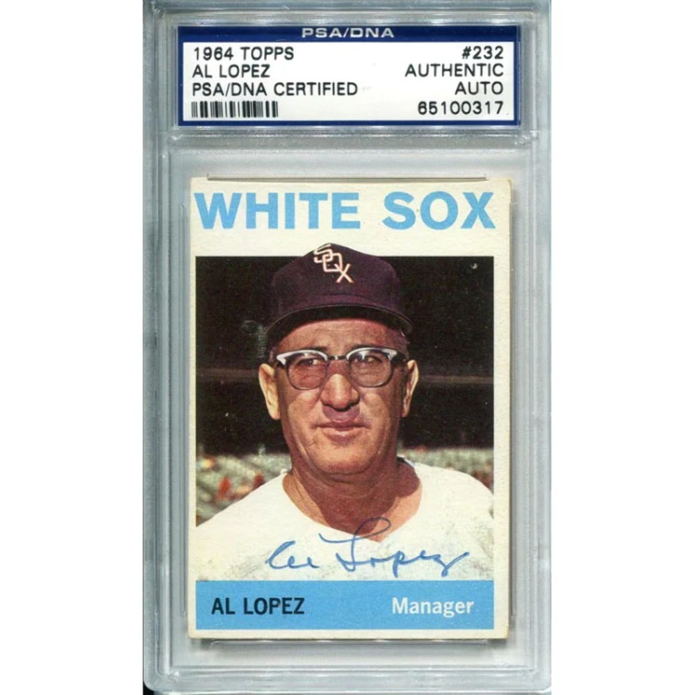 Al Lopez Autographed 1964 Topps Card (1 of 2)