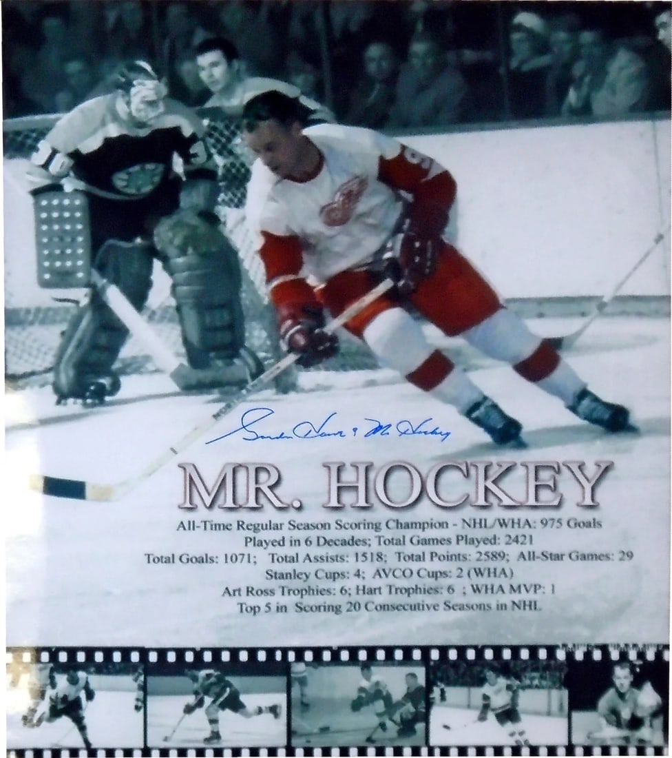 Gordie Howe Mr Hockey Autographed 16x20 Photo (1 of 1)