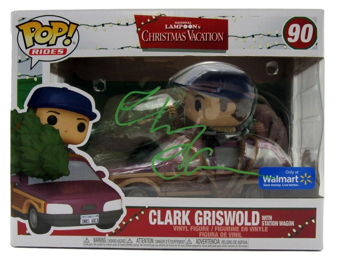 Chevy Chase Clark Griswold Christmas Vacation Autographed Funko Pop (1 of 4)