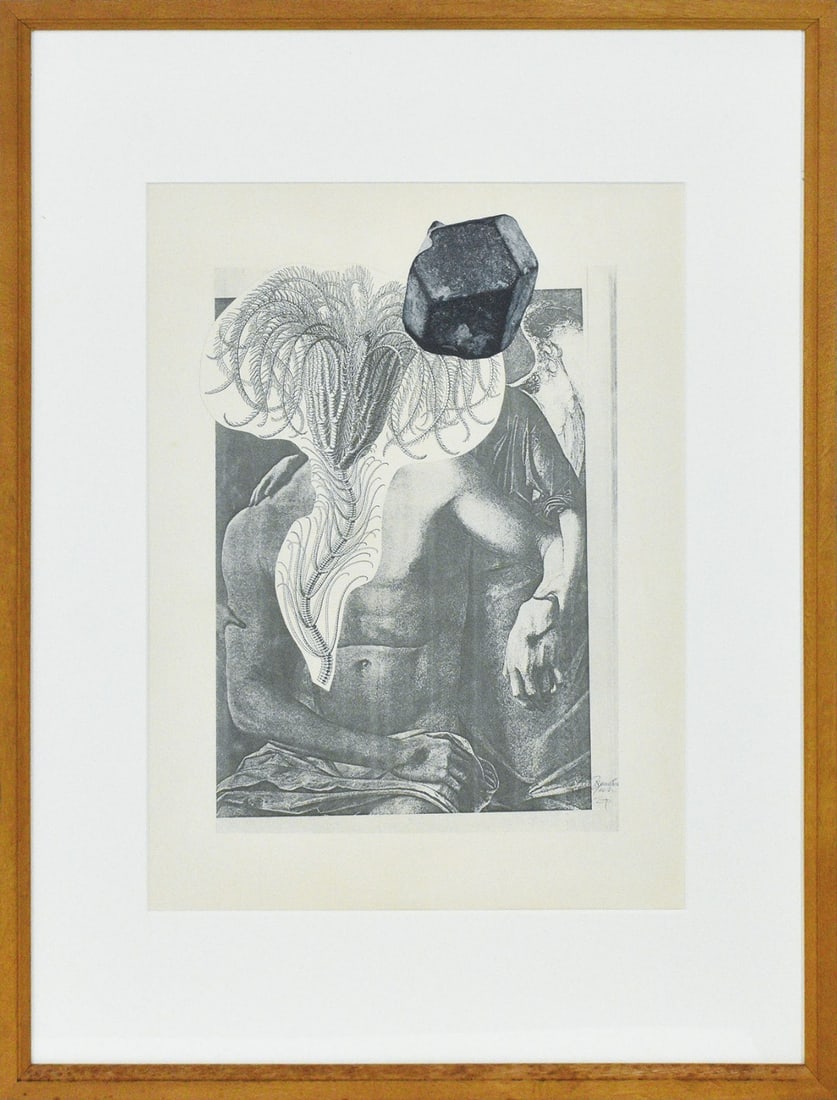 Yuri Nonaka mixed media offset print signature people abstract unique Japanese (1 of 1)