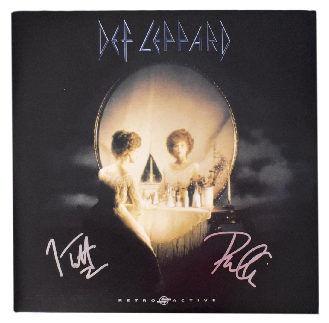 Def Leppard Joe Elliott/ Phil Collen Dual-Signed Album "Retroactive" JSA 200745 (1 of 6)