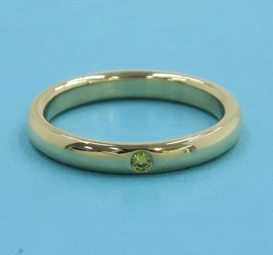 Tiffany & Co Yellow Color Diamond 18k Yellow Gold Stacking Band Ring US5.25 (1 of 6)