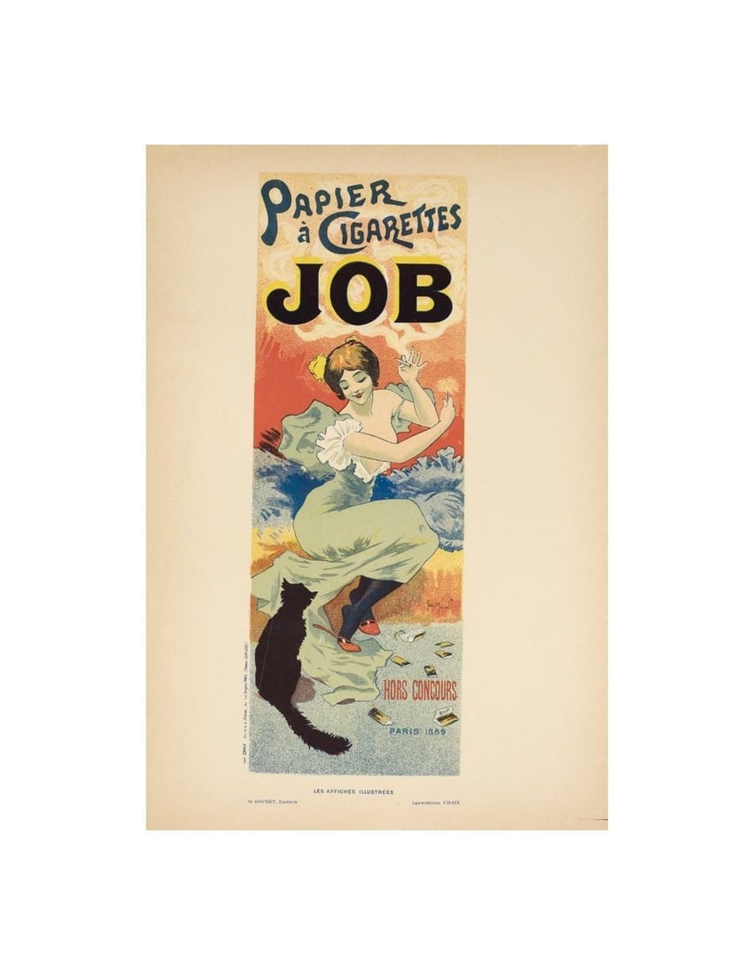 Vintage cigarette job poster affiches illustrees by Georges Meunier (1 of 1)