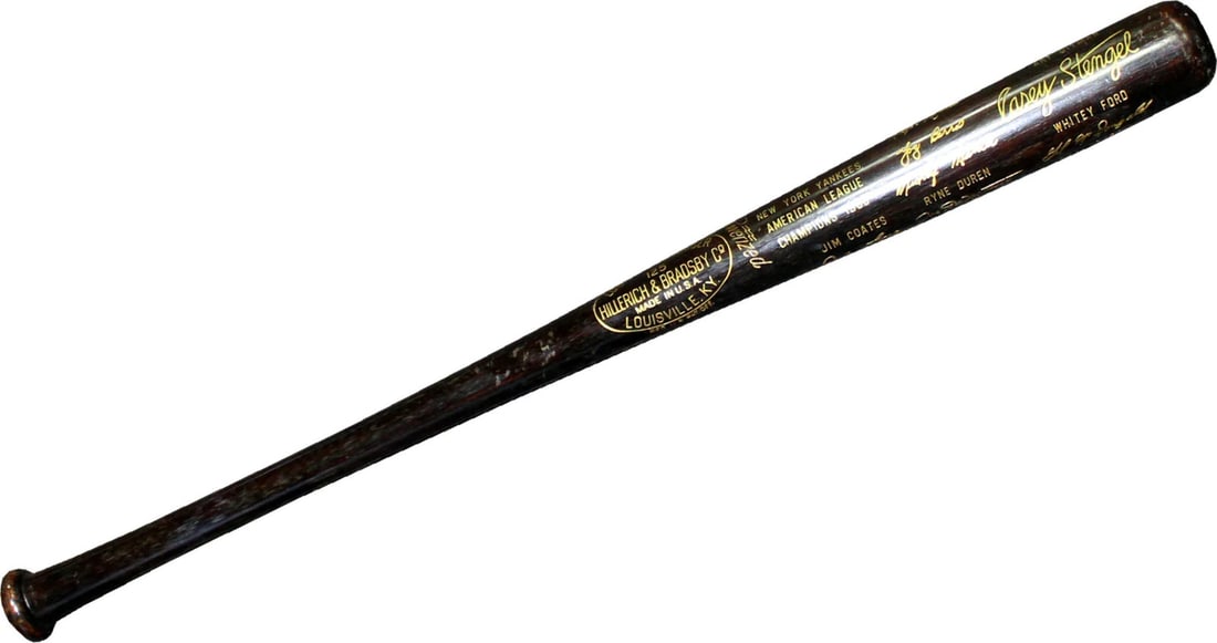 Hillerich & Bradsby is a 1960 New York Yankees engraved bat (1 of 1)