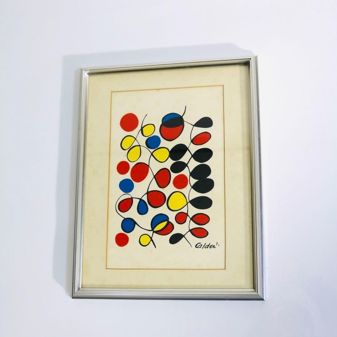 Alexander Calder venusiennes 1971 Lithograph Vintage Original Signed Artwork (1 of 4)