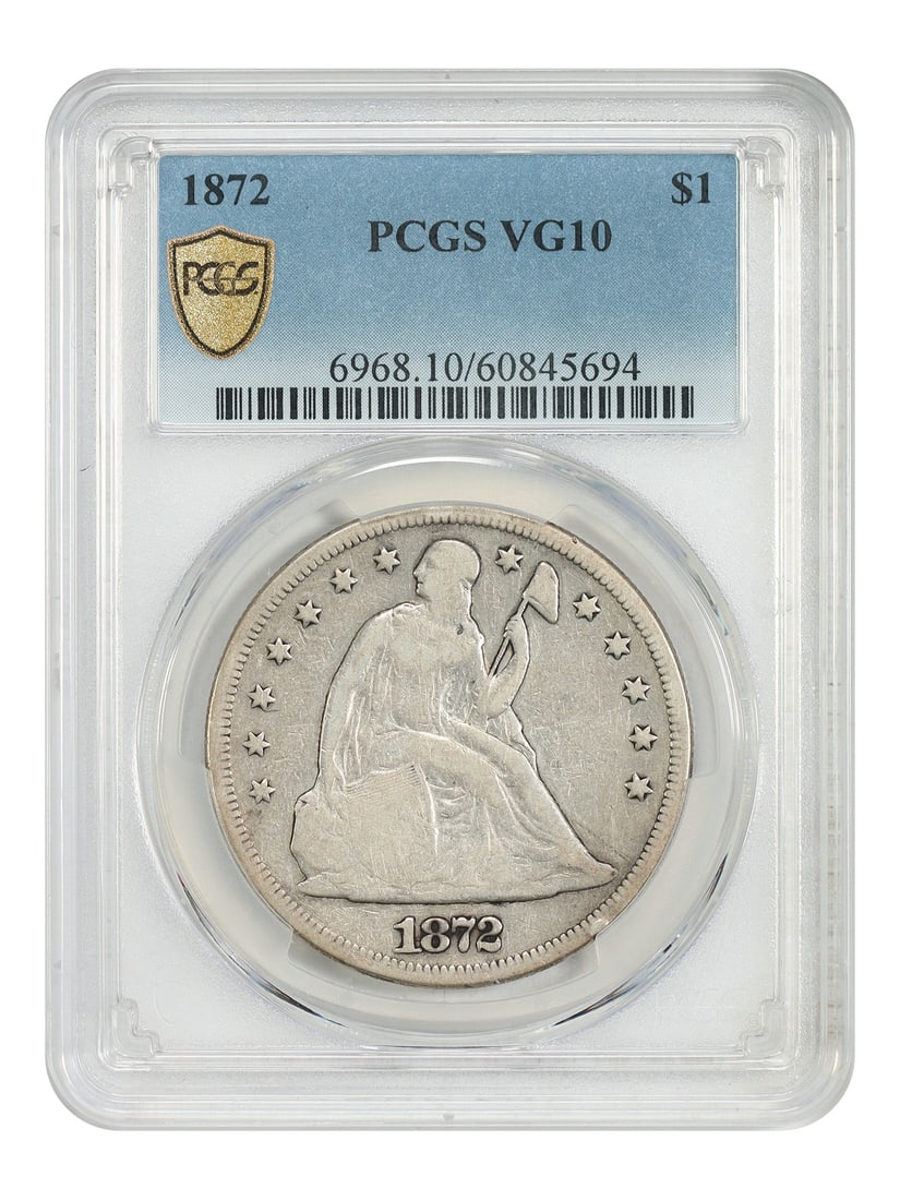 1872 $1 PCGS VG10 - Liberty Seated Dollar (1 of 4)