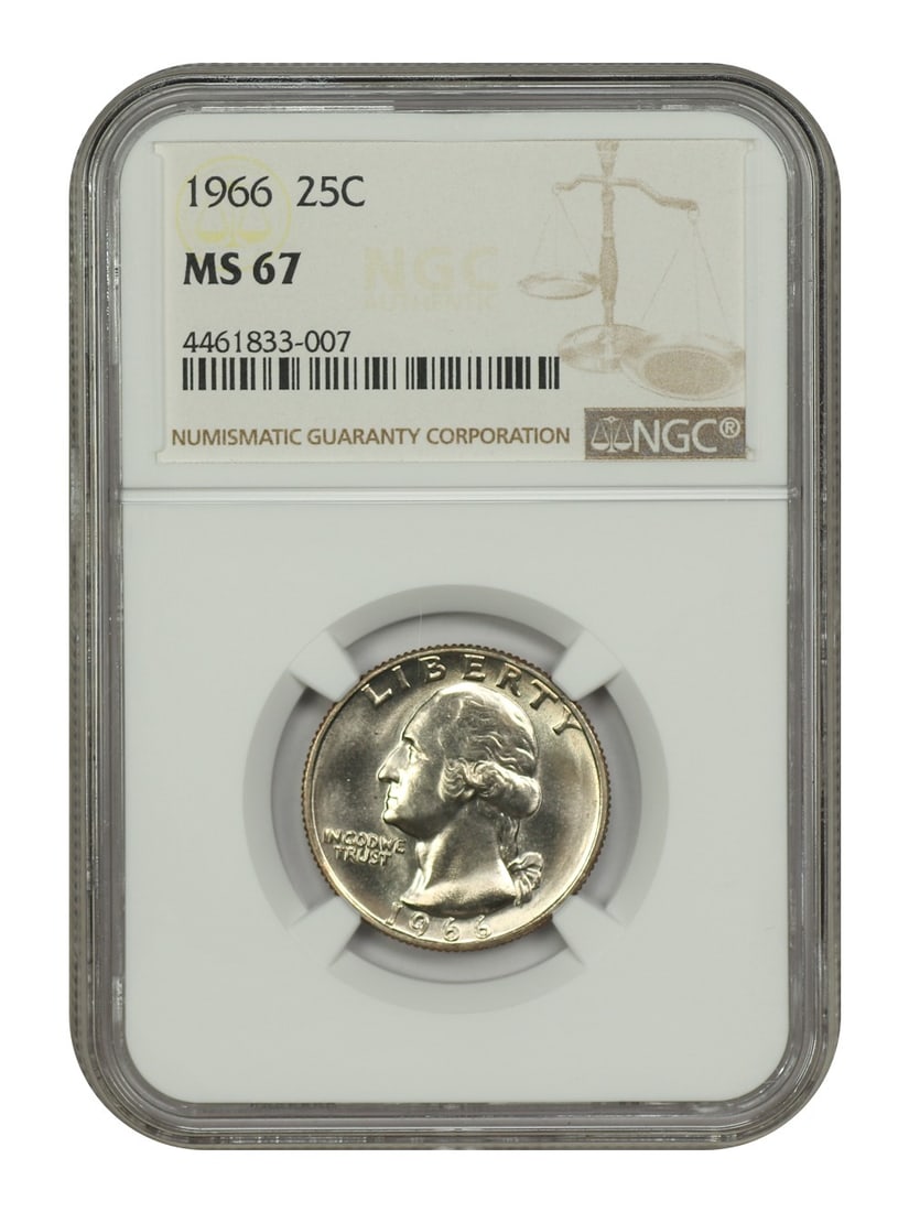 1966 25C NGC MS67 - Washington Quarter (1 of 4)