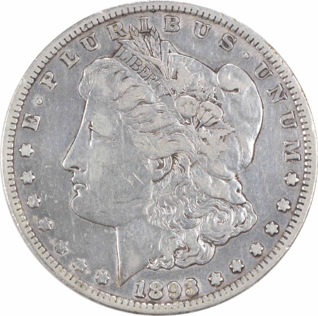 1893-CC Morgan Silver Dollar Choice VF Uncertified (1 of 2)