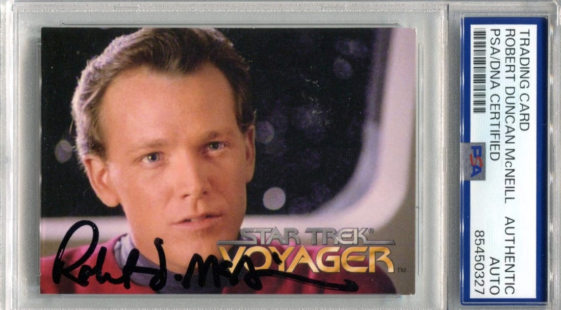 Robert Duncan McNeill Stark Trek Voyager #16 PSA Authentic Auto Card (1 of 2)