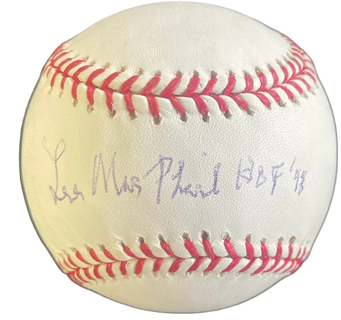 Lee MacPhail HOF 98 Autographed Official Major League Baseball (1 of 1)