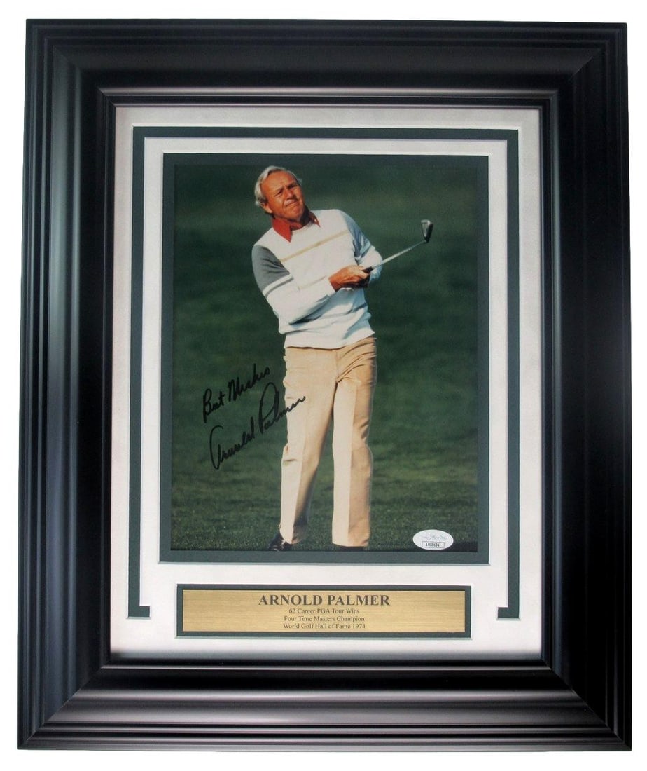 Arnold Palmer Masters Champion Signed/ Inscribed 8x10 Photo Framed JSA 201564 (1 of 4)