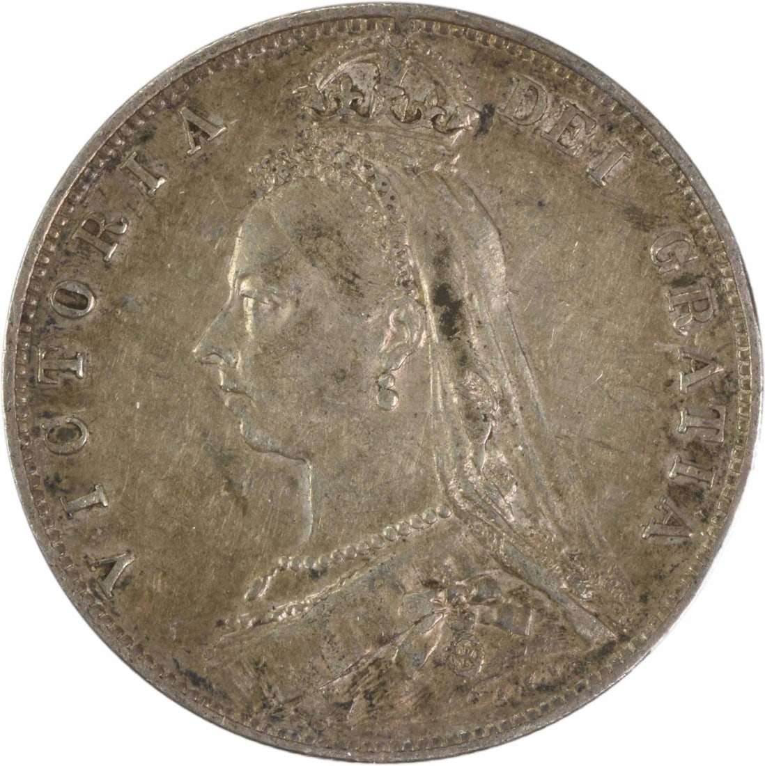 1891 Great Britain 1/ 2 Crown KM764 EF Uncertified (1 of 2)