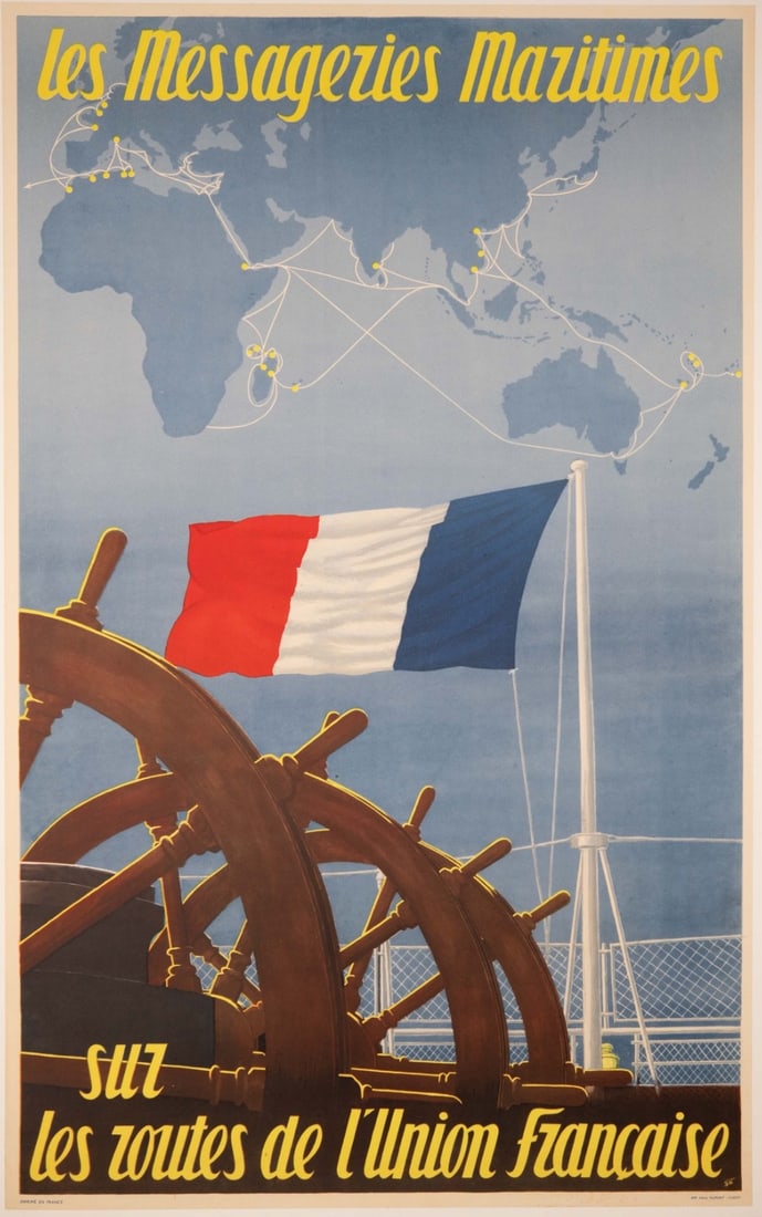 Messageries Maritimes Sur Les Routes De L'Union Francaise 1950 Jean Desaleux (1 of 1)