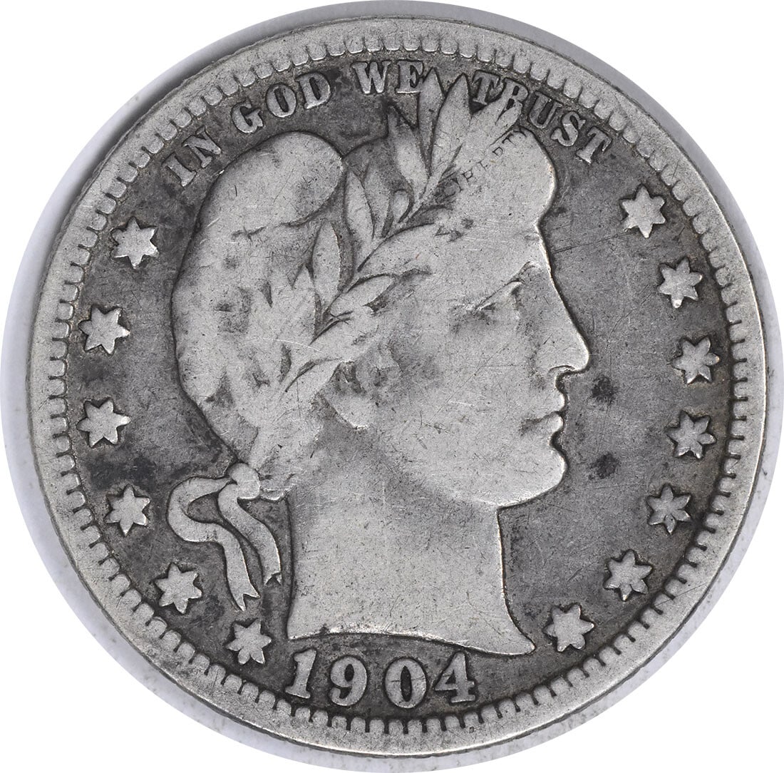 1904-O Barber Silver Quarter F Uncertified (1 of 2)