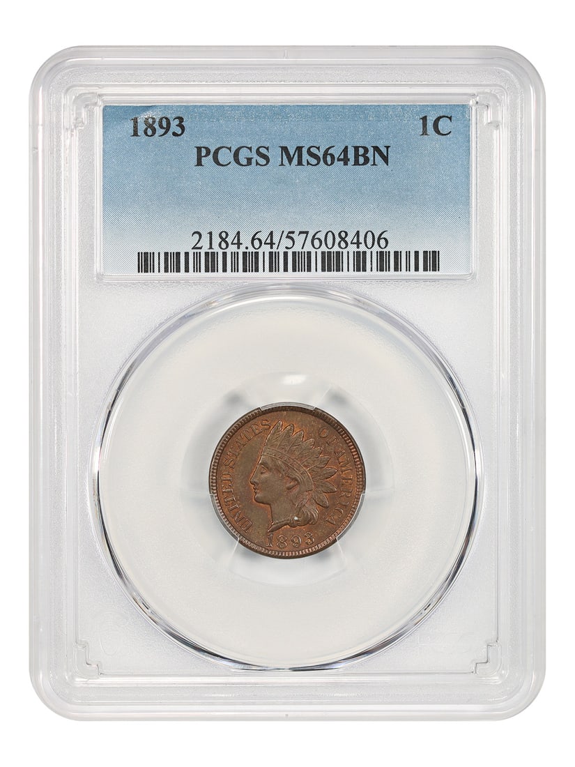 1893 1C PCGS MS64BN - Indian Cent (1 of 4)