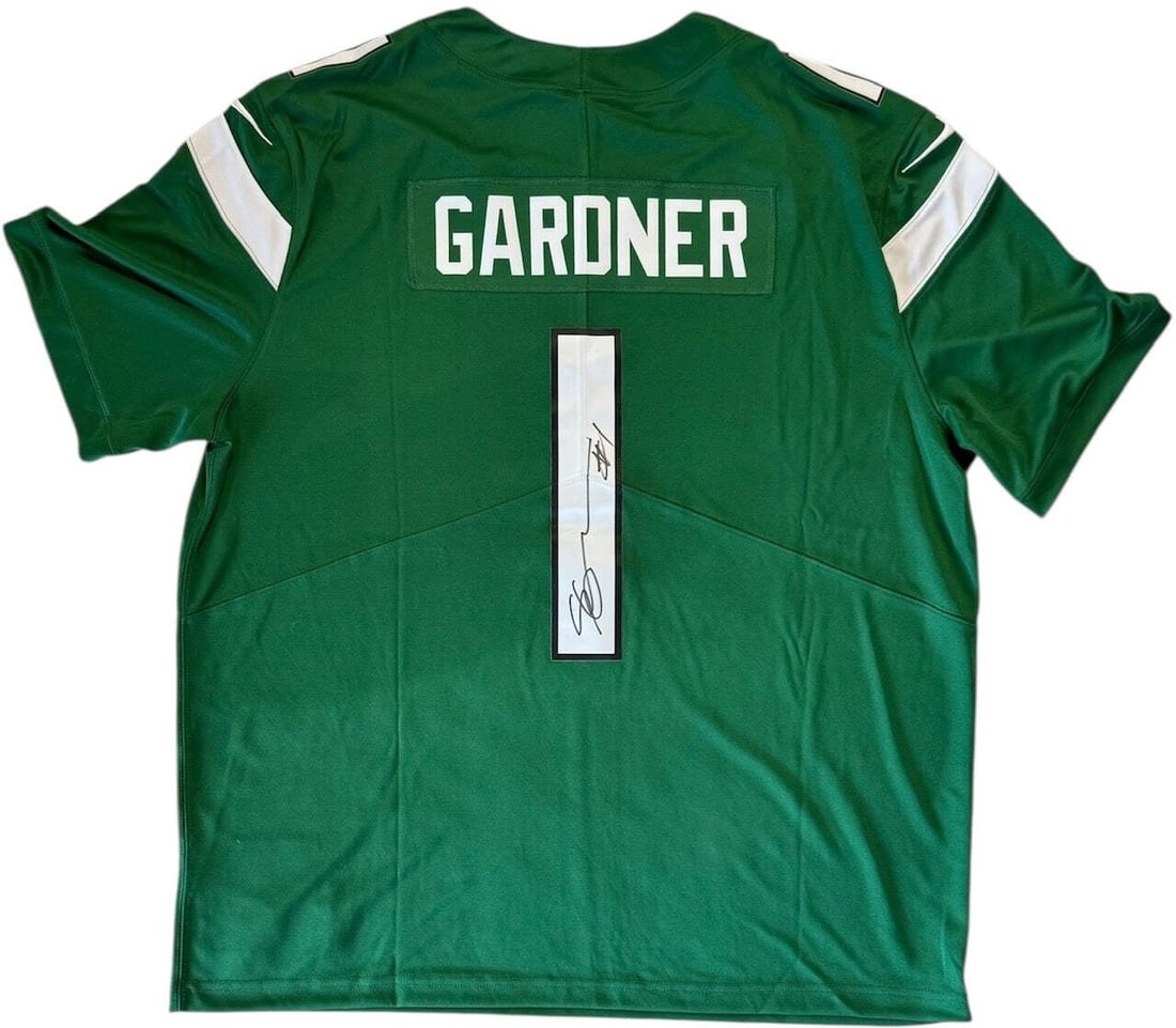 Nike Green Authentic Fanatics Signed Ahmad Gardner New York Jets Jersey (1 of 3)