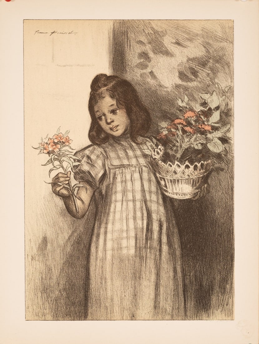 Bouisset Bouquetiere Lithograph Excellent Moderne 1899 Lestampe (1 of 3)