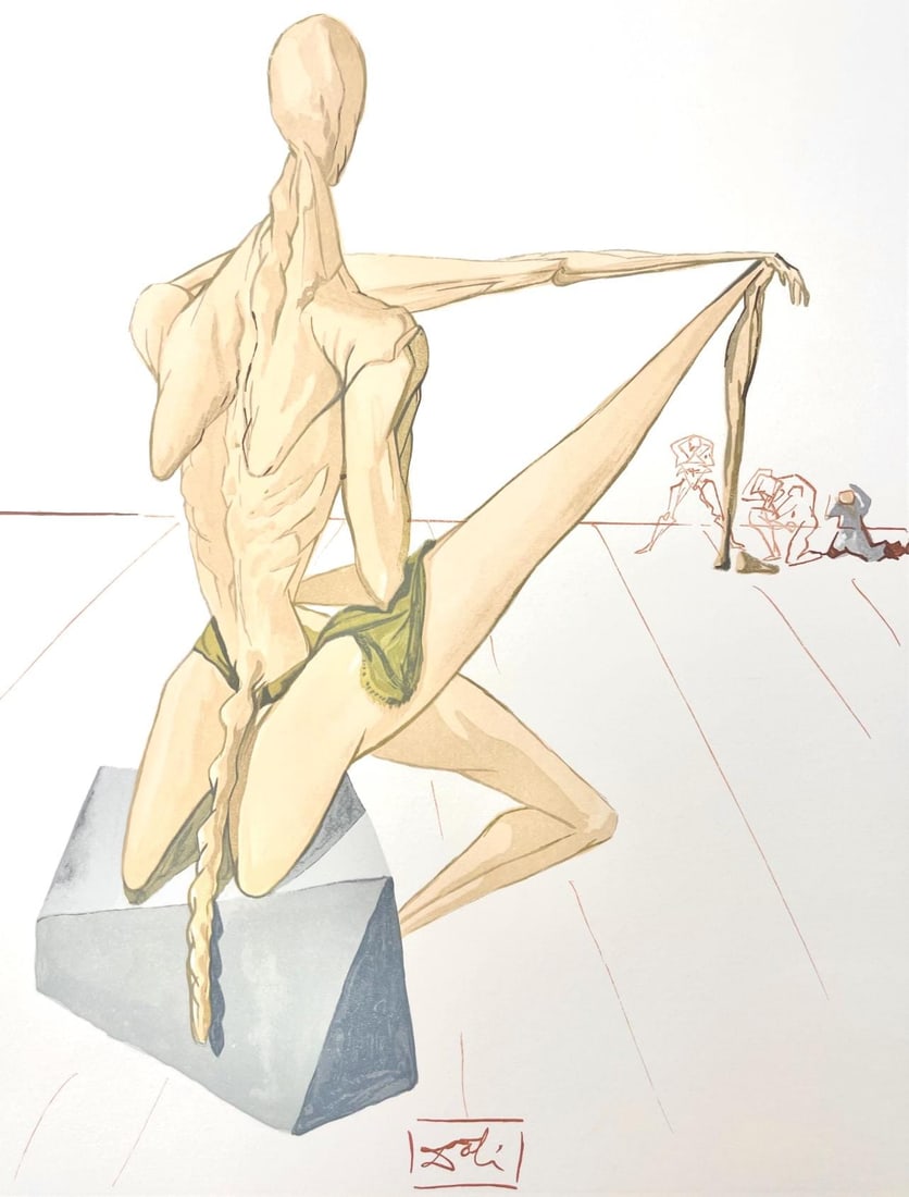 Salvador Dali, Hlle V (Michler/ Lpsinger 1039-1138; Field 189-200), Die Gttliche Komdie, Signed, (1 of 7)