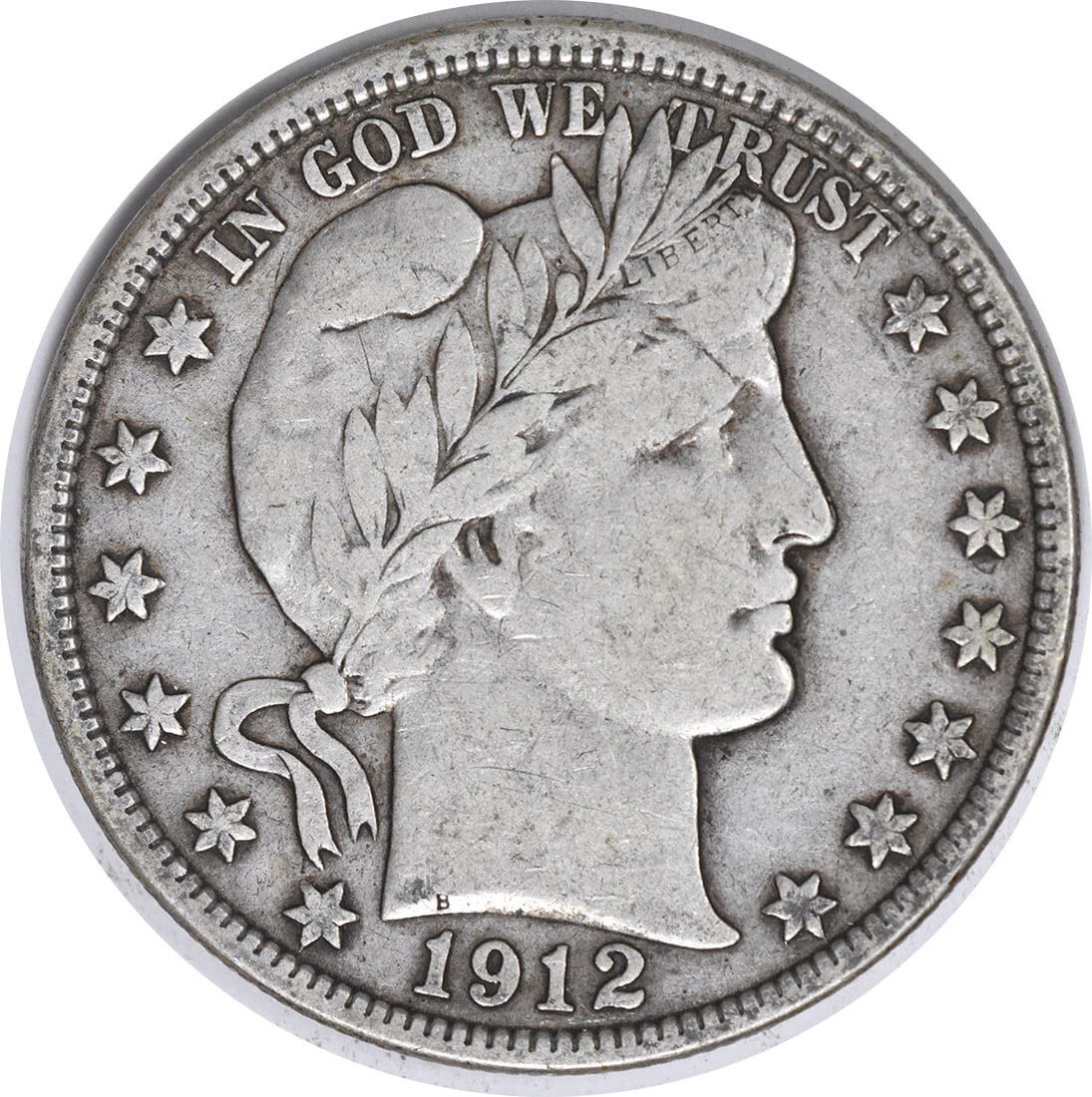 1912 Barber Silver Half Dollar VF Uncertified (1 of 2)