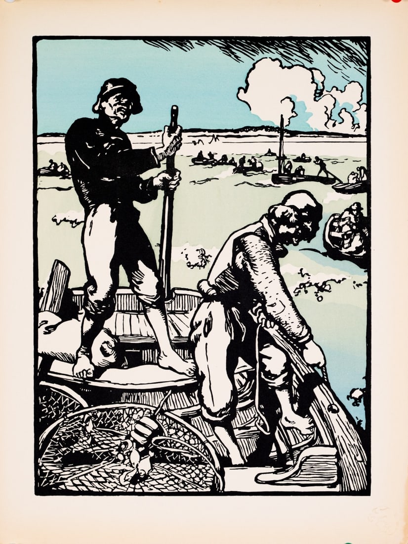 Auguste Lepere Loups De Mer 1897 Lestampe Moderne Lithograph (1 of 3)