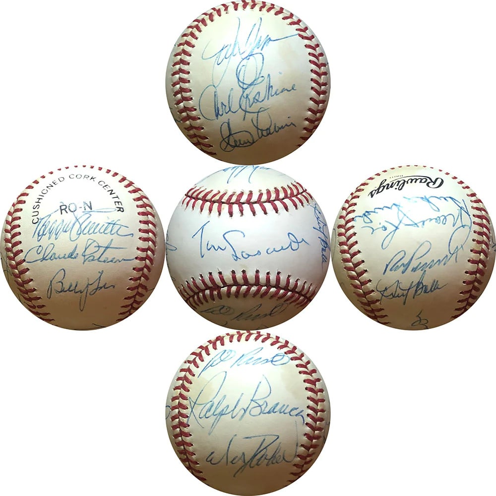 Brooklyn/ Los Angeles Dodgers Hofers & Stars Autographed Baseball (JSA) (1 of 8)