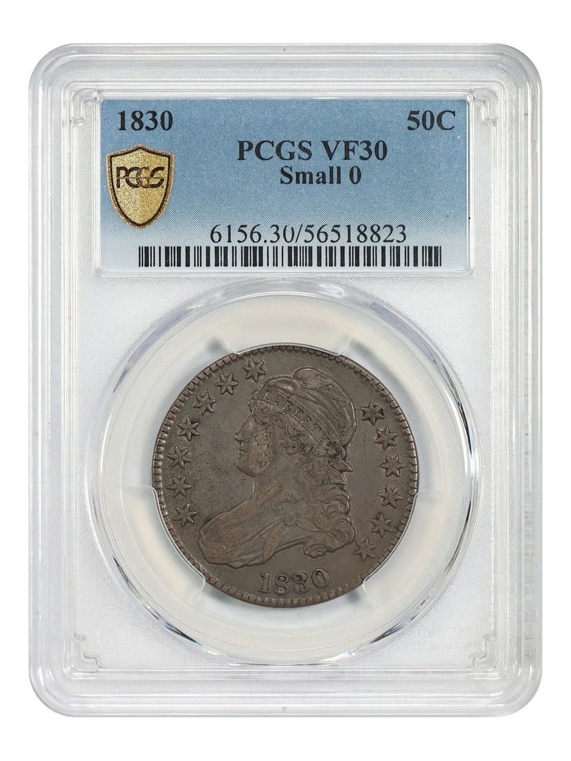 1830 50C PCGS VF30 (Small 0) - Capped Bust Half Dollar - Great Type Coin (1 of 4)