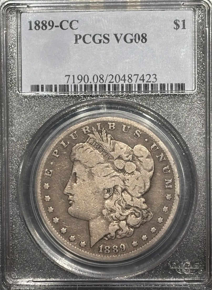 Morgan Dollar 1889 CC PCGS (1 of 3)