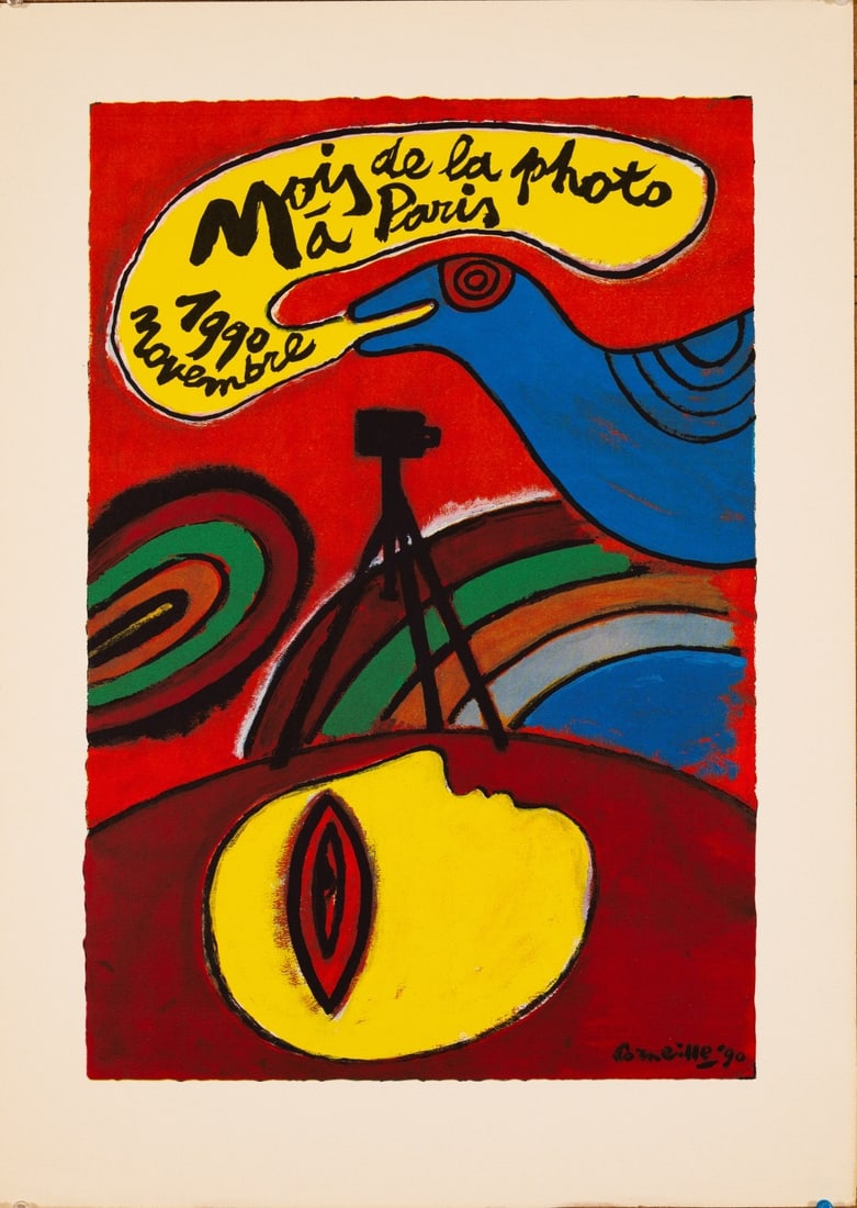 Mois De La Photo A Paris By Corneille 1990 Silkscreen On Wove Paper (1 of 3)