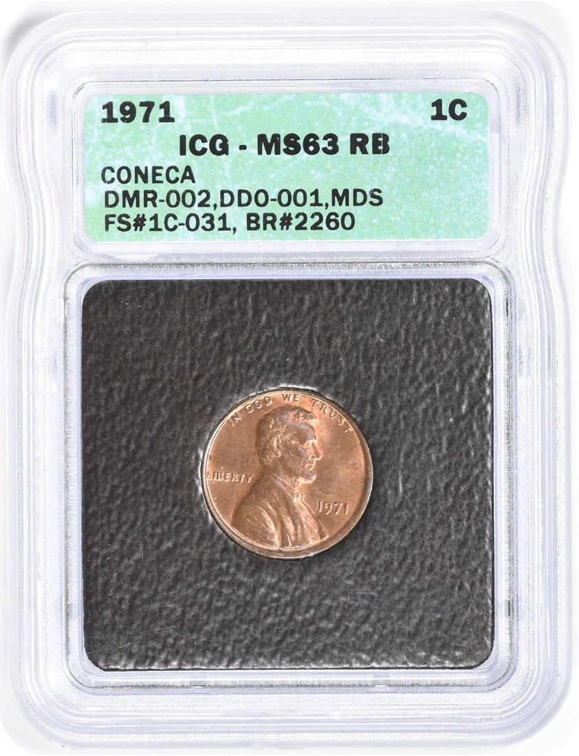 1971 Lincoln Cent DDO FS-101 MS63RB ICG (1 of 1)