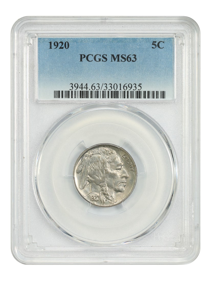 PCGS MS63 1920 Buffalo Nickel (1 of 4)
