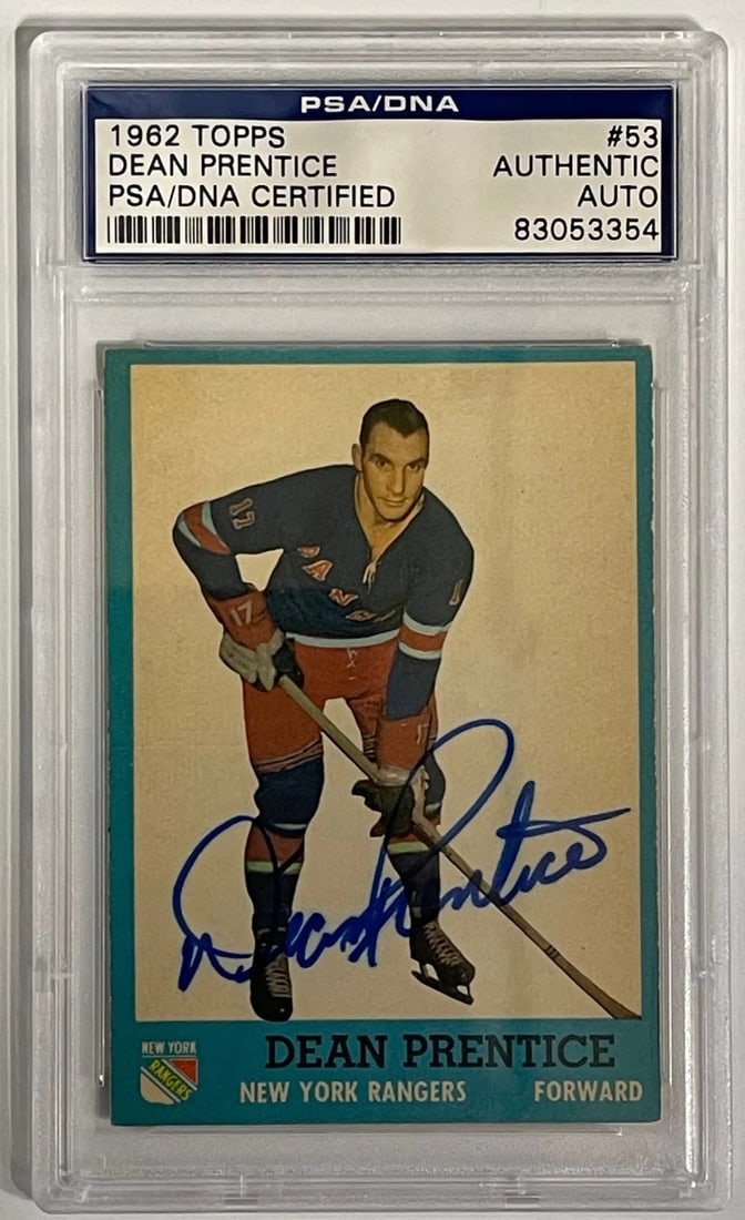 Dean Prentice Autographed Topps 1962-63 Card (1 of 2)