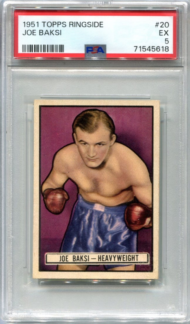 1951 Joe Baksi Topps Ringside #20 PSA 5 Card (1 of 2)