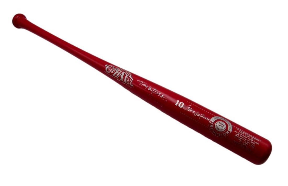 Tony La Russa Signed/ Inscr CBC Baseball Bat 2014 Induction Cardinals JSA 196247 (1 of 7)