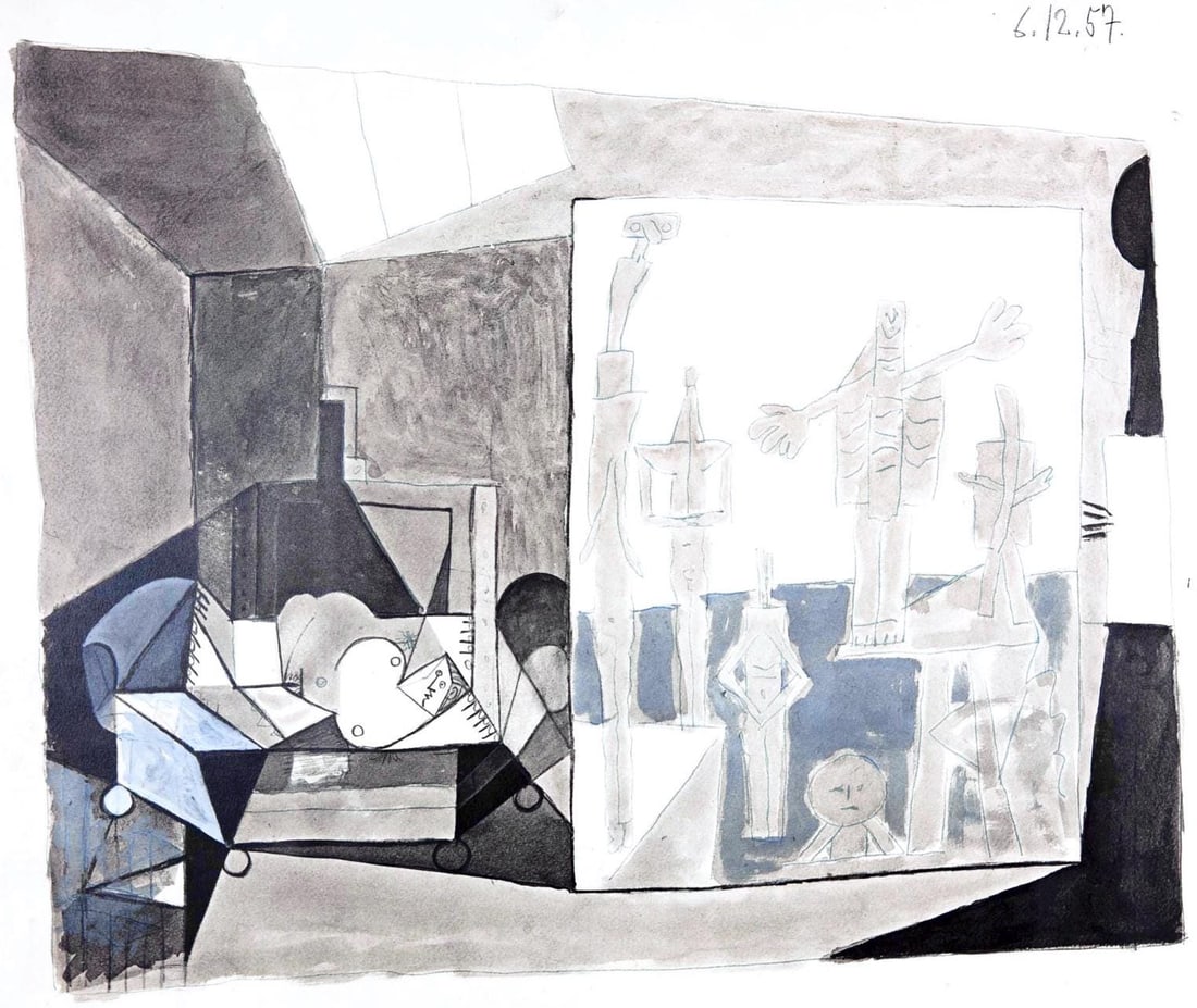 Pablo Picasso, 6.12.57. (Cramer 155), La Chute d'Icare, Hliogravure (1 of 7)