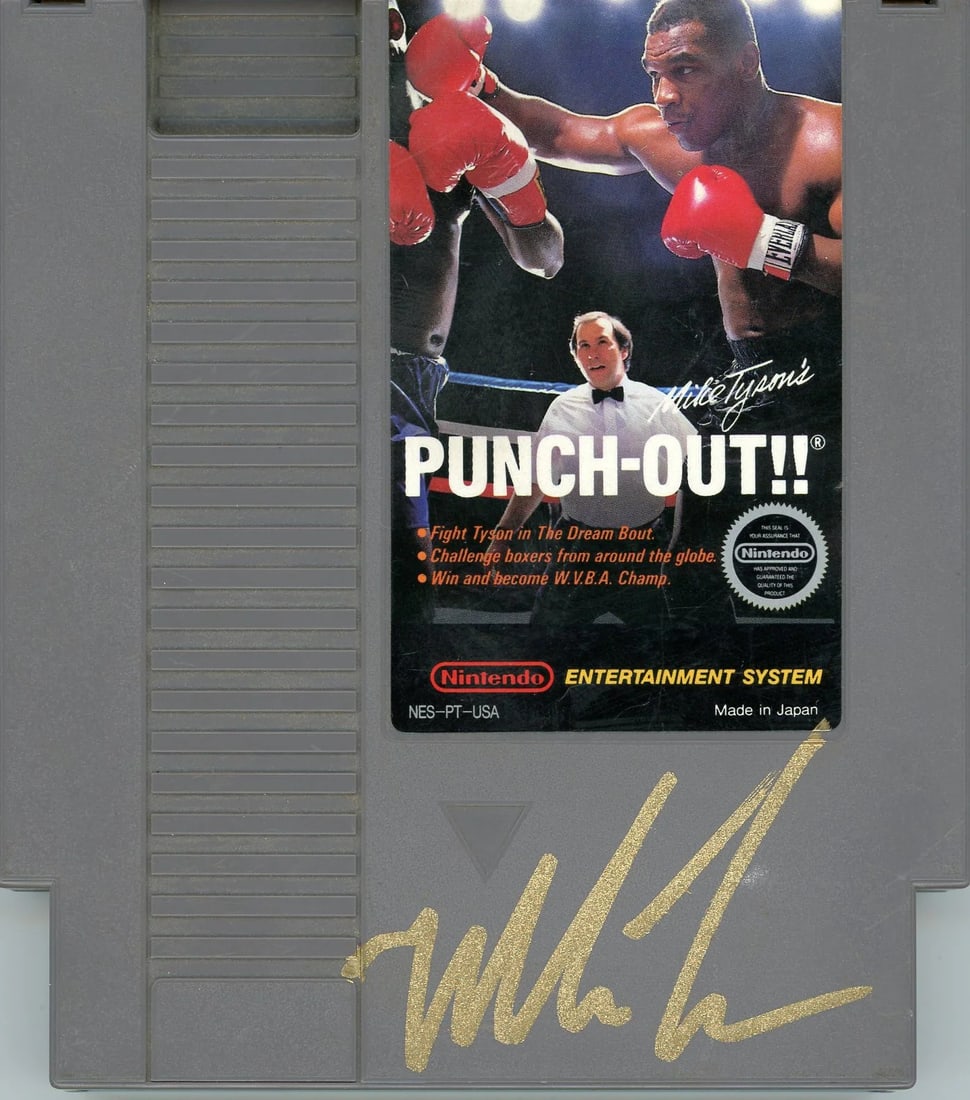 Mike Tyson Autographed Authentic NES Game (JSA) (1 of 1)