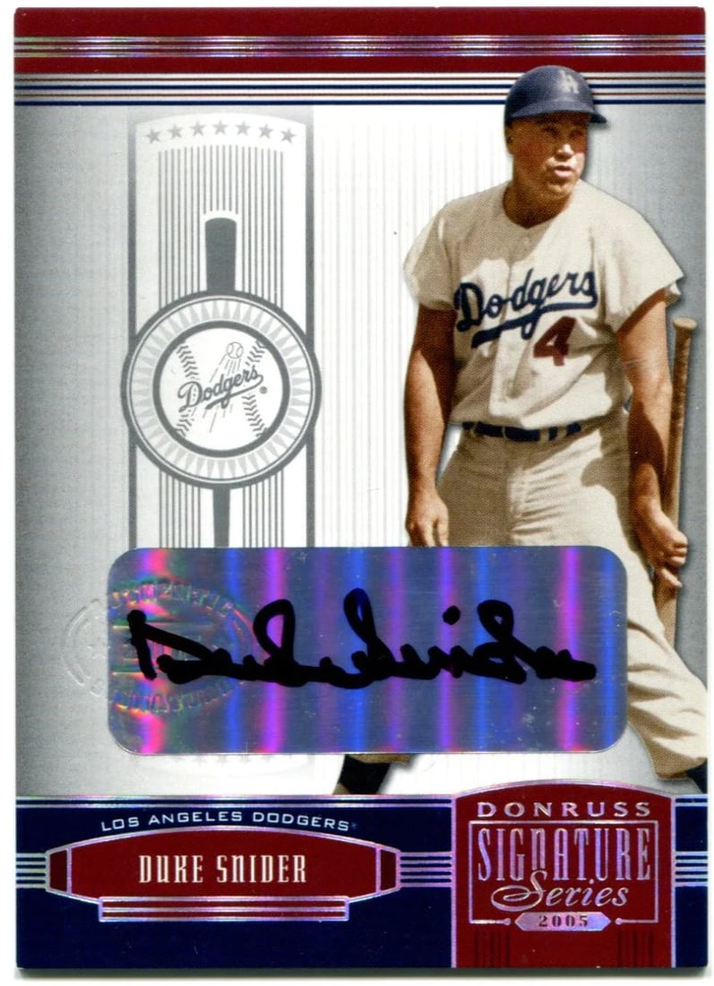 Duke Snider Donruss Signature Series Auto 2005 (1 of 2)