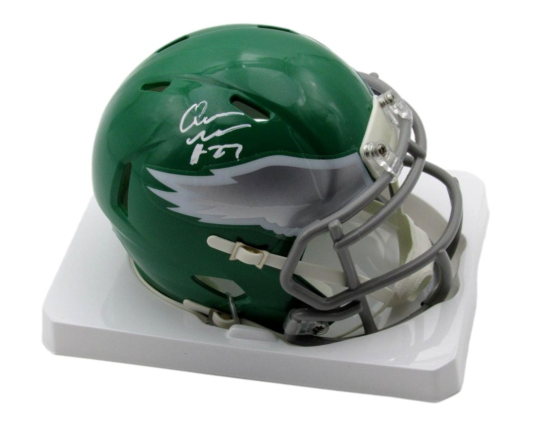 Quinyon Mitchell Signed/ Autographed Kelly-Green Mini Helmet Eagles PSA 192756 (1 of 3)