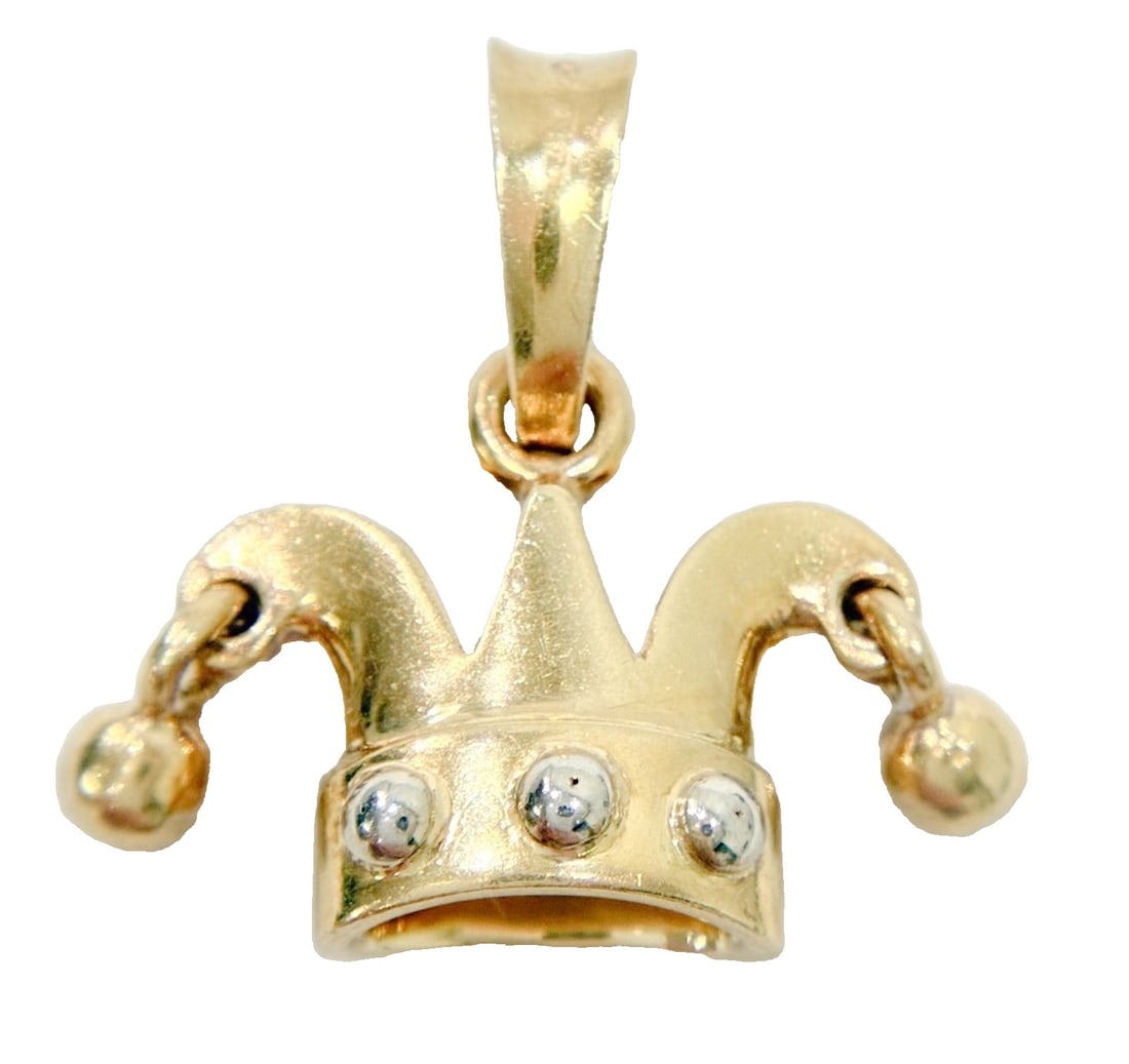 Pomellato Crown Motif 18k Yellow Gold White Gold Top Necklace (1 of 6)