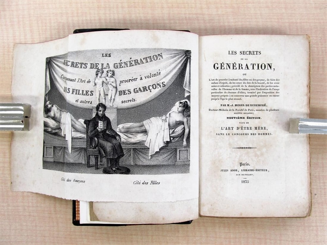 J Morel de Rubempre Les secrets de la generation 1835 1st Edition Rare Leather (1 of 7)