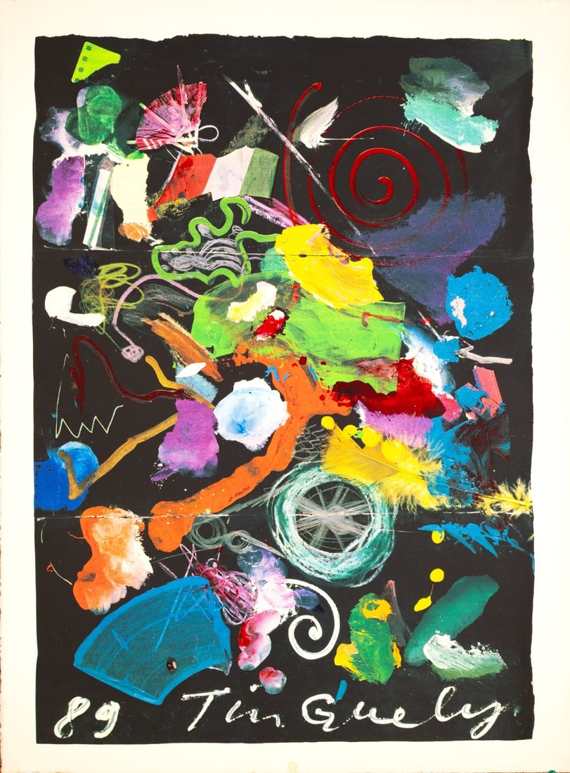 Jean Tinguely Odalisque is a vintage silkscreen workshop proof from 1989. (1 of 3)