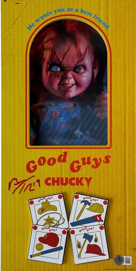 Matthew Tkachuk Autographed Chucky Sign (Beckett Witness) (1 of 2)