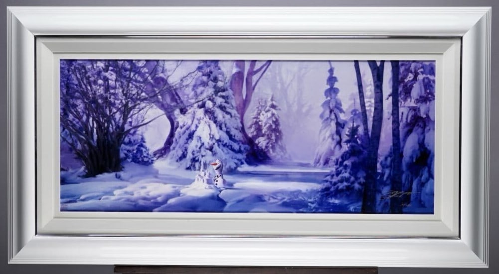 Stephan Martiniere "ALMOST SUMMER Olaf" Signed Mixed Media Art ED 43/ 295 Framed (1 of 10)