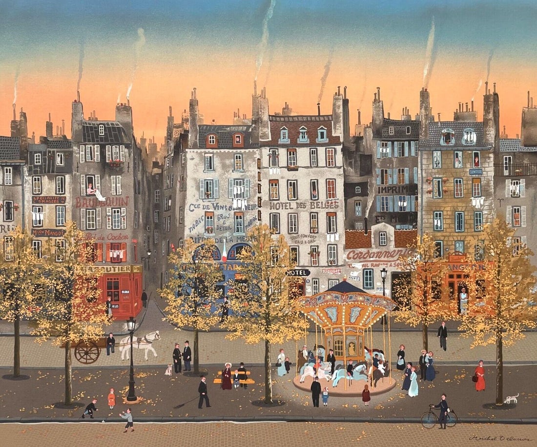 Michel Delacroix lithograph le mange (1 of 4)