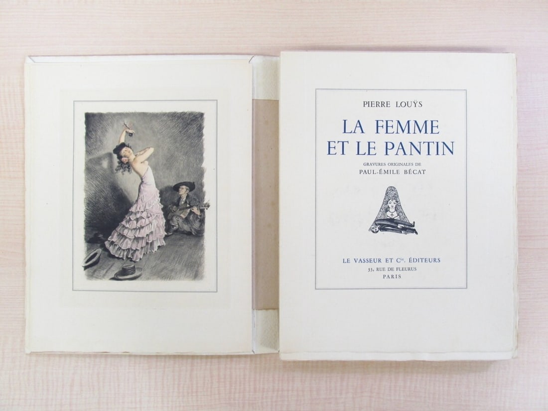 La Femme et le pantin -Pierre Louys with 20 Original Etchings by Paul Emile Beca (1 of 10)